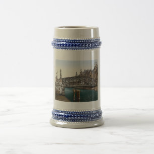 Antikes Hamburg, Deutschland 1890er Jahre Bierglas