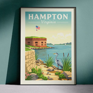 Antikes Hampton Virginia Poster
