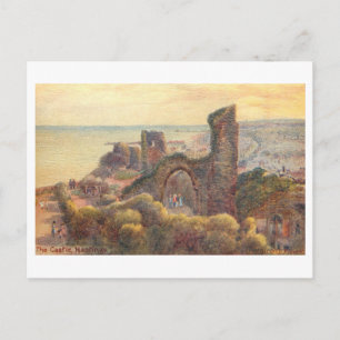 Antikes Hastings Castle Postkarte