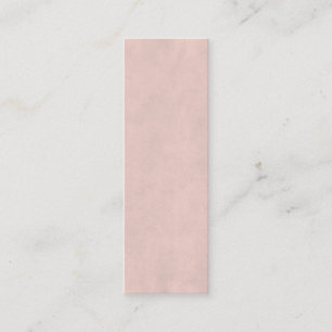 Antikes Hell-Rosa-Pergamentpapier-Schablone Mini Visitenkarte