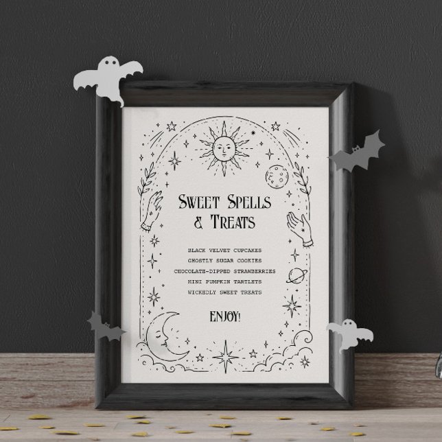 Antikes Himmlisches Wüstenhochzeitsmenü Poster (Von Creator hochgeladen)