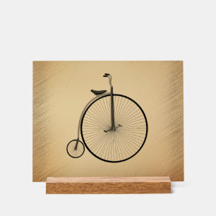 Antikes Hochrad-Fahrrad Rustikal Acrylschild