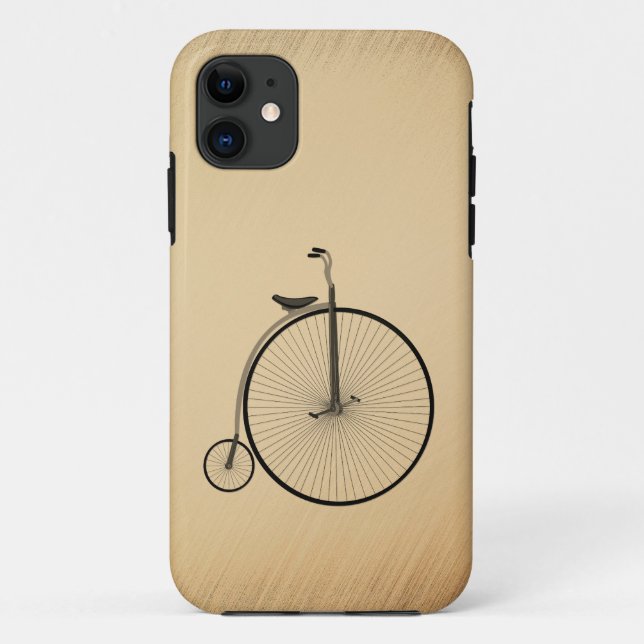 Antikes Hochrad-Fahrrad Rustikal Case-Mate iPhone Hülle (Rückseite)
