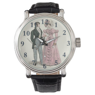 Antikes Hochzeitspaar 1823 Mann Frau Mode Armbanduhr