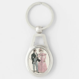 Antikes Hochzeitspaar 1823 Mann Frau Mode Schlüsselanhänger