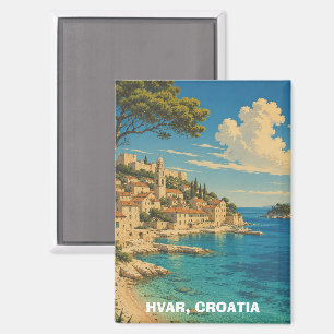 Antikes Hvar Kroatien Adria Küstenlandschaft Magnet