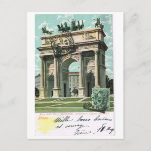 Antikes Italien, Mailand, Arc della Pace 1904 Postkarte