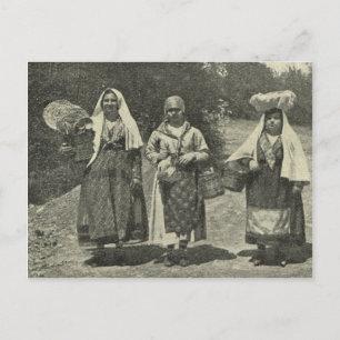 Antikes Italien, Sizilien, traditionelle Tracht Postkarte