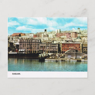 Antikes Italien, Wasserfront, Cagliari Postkarte