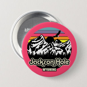 Antikes Jackson Hole Wyoming Button