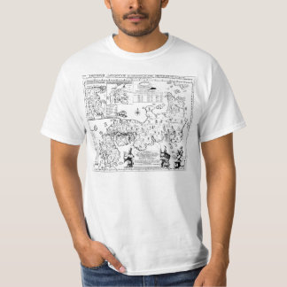 Antikes japanisches Karten-Shirt T-Shirt