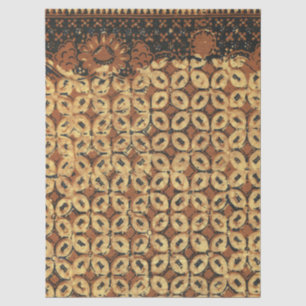 Antikes Kaffeebohnen-Geometrisches Batikmuster Seidenpapier