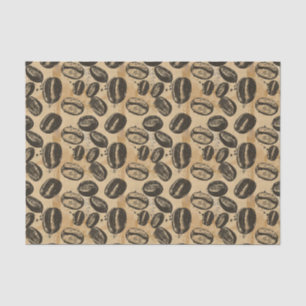 Antikes Kaffeebohnen-Muster Tapete Decoupage Seidenpapier