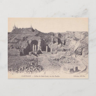 Antikes Karthago, römische Überreste, Hügel von St Postkarte