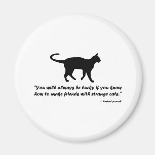 Antikes Kat-Sprichwort Magnet