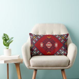Antikes Kilim-Kissen, dekoratives türkisches marok Lendenkissen