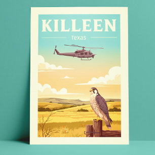 Antikes Killeen Texas Postkarte