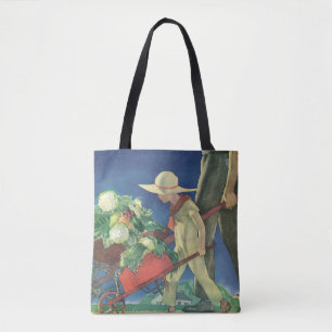 Antikes Kind, Biologischer Gartenbau; Victory Gard Tasche