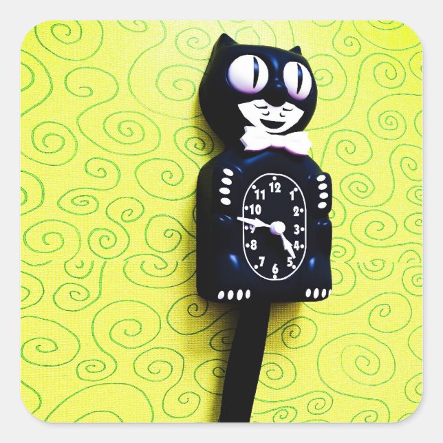 Antikes Kit Cat Clock Sticker (Vorderseite)