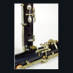 Antikes Klarinettenbild Poster<br><div class="desc">Foto einer Vintagen Klarinette nah.</div>