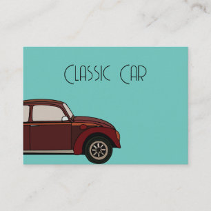 Antikes klassisches Auto Visitenkarte