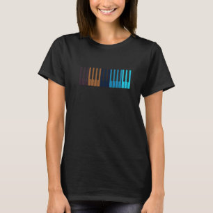 Antikes Klavier Pianist Musik Keyboard Musiker Ou T-Shirt
