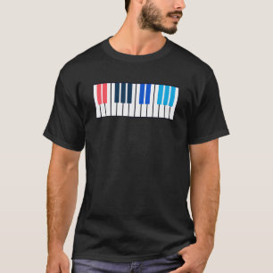 Antikes Klavier Pianist Musik Keyboard Musiker Ou T-Shirt