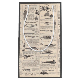 Antikes Köderkatalog-Seite Vintage-Druck Kleine Geschenktüte