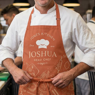 Antikes Küchenkochgeschirr Muster Schürze