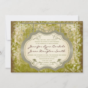 Antikes Land Not leidende Hochzeitseinladung Einladung