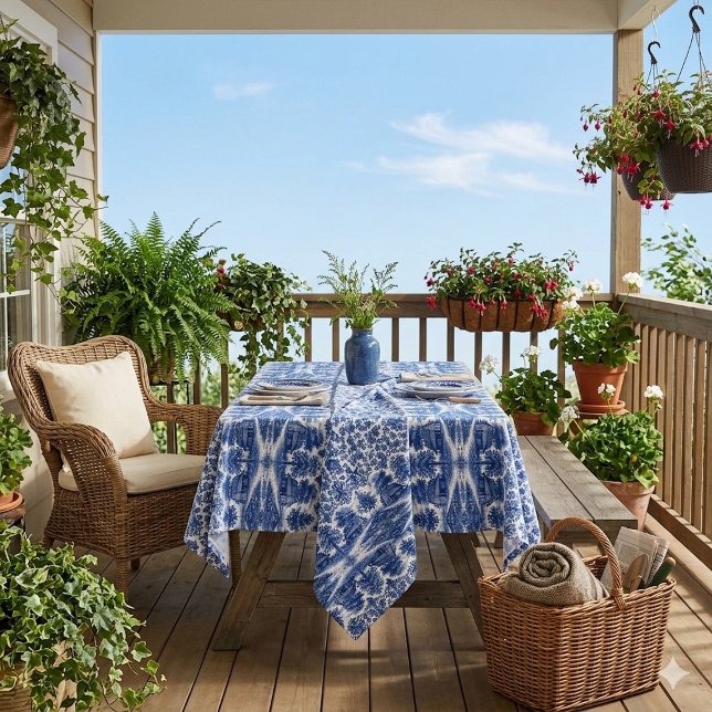 Antikes ländliches Landschaftsdesign französisches Stoff (Vintage Pastoral Landscape French Country Pattern Fabric)