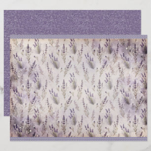 Antikes Lavendel-Journal-Papierblatt
