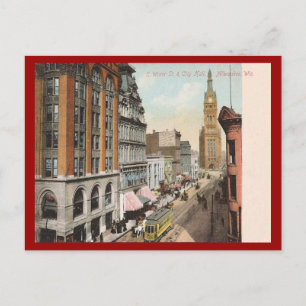 Antikes Milwaukee Wisconsin Postkarte