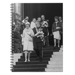 Antikes Monaco Prinz Albert und Prinzessin Grace Notizblock