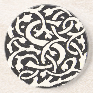 Antikes Monogramm S im Jugendstil Buchstabenform Sandstein Untersetzer