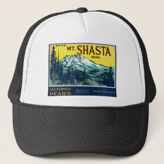 Antikes Mt Shasta California Birnen Etikett Truckerkappe