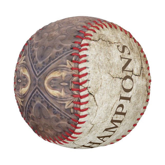 Antikes Muster XV + Ihre Ideen Baseball (Schrägansicht)