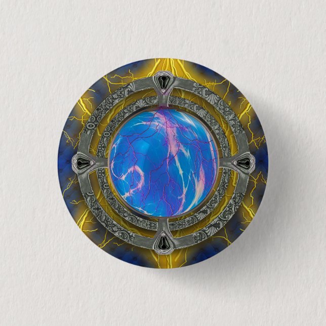 Antikes mystisches Zauber von magischen Zaubern un Button (Vorderseite)