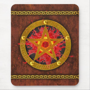 Antikes mystisches Zauber von magischen Zaubern un Mousepad