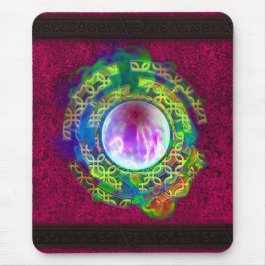 Antikes mystisches Zauber von magischen Zaubern un Mousepad