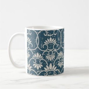 Antikes Nahtloses Retro abgenutztes HintergrundRet Kaffeetasse