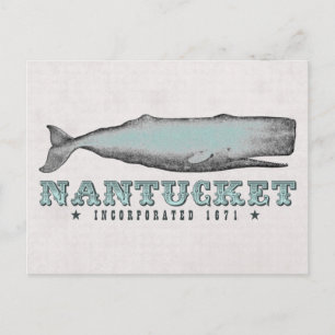 Antikes Nantucket Massachusetts Inc 1671 Postkarte