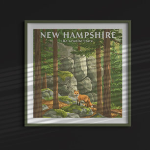 Antikes New Hampshire Poster