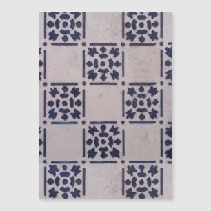 Antikes Niederländisches Delft Blau-Weiß-Muster Fl Magnetkarte
