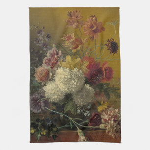 Antikes niederländisches Meisterwerk Floral Georgi Geschirrtuch