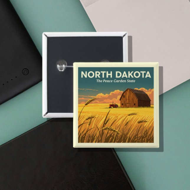 Antikes North Dakota Button (Von Creator hochgeladen)
