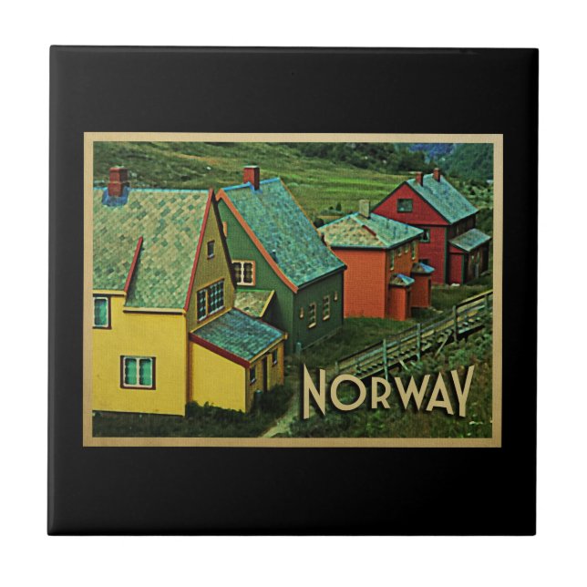 Antikes Norwegen Fliese (Vorderseite)