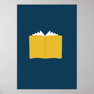 Antikes offenes Buch Poster