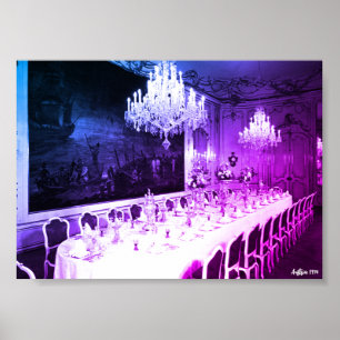 Antikes Österreich Wien Hofburg Palast Esszimmer Poster