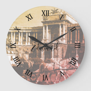 Antikes Österreich Wien Hofburgpalast Große Wanduhr